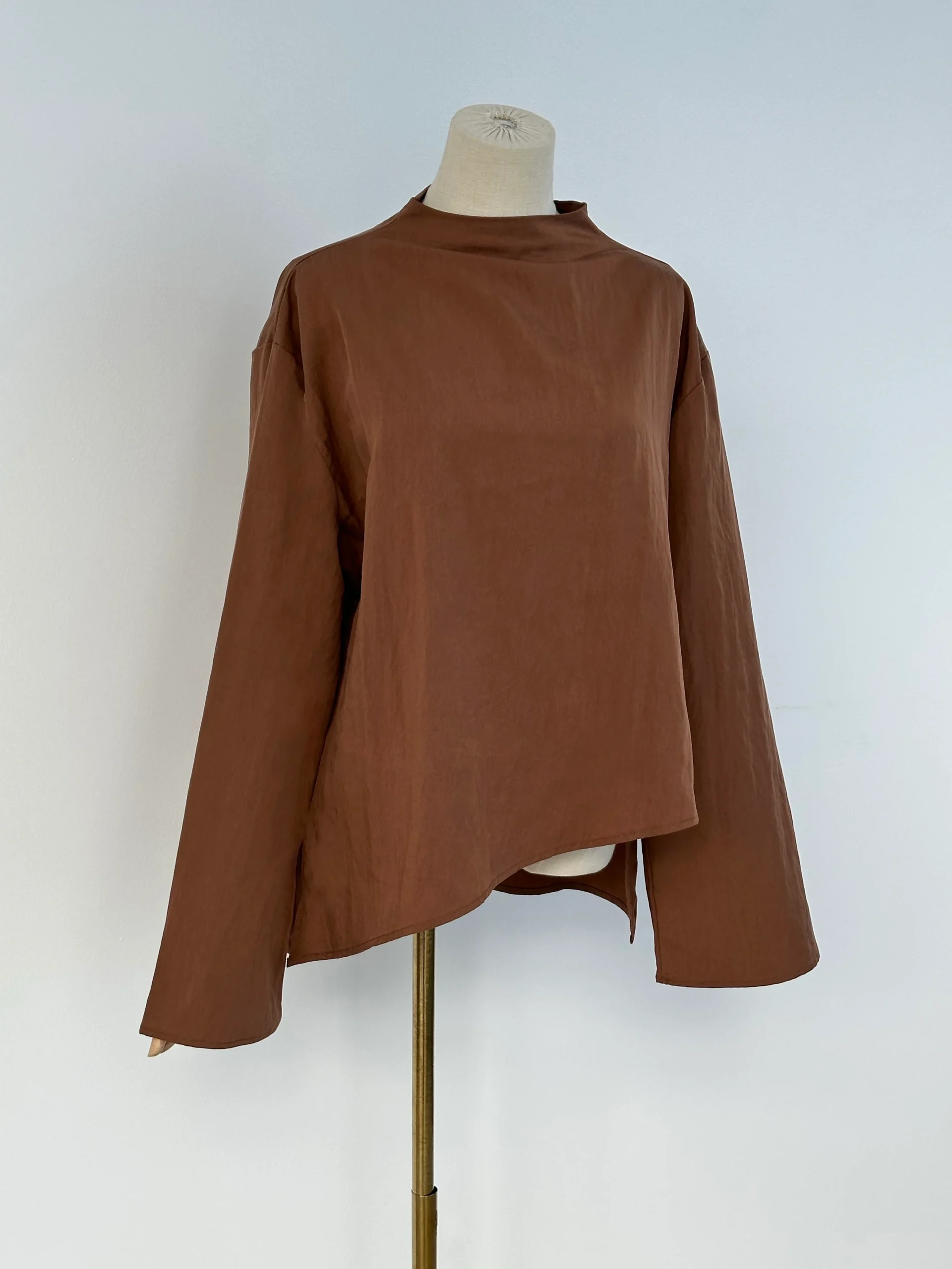 Haut asymétrique — Marron